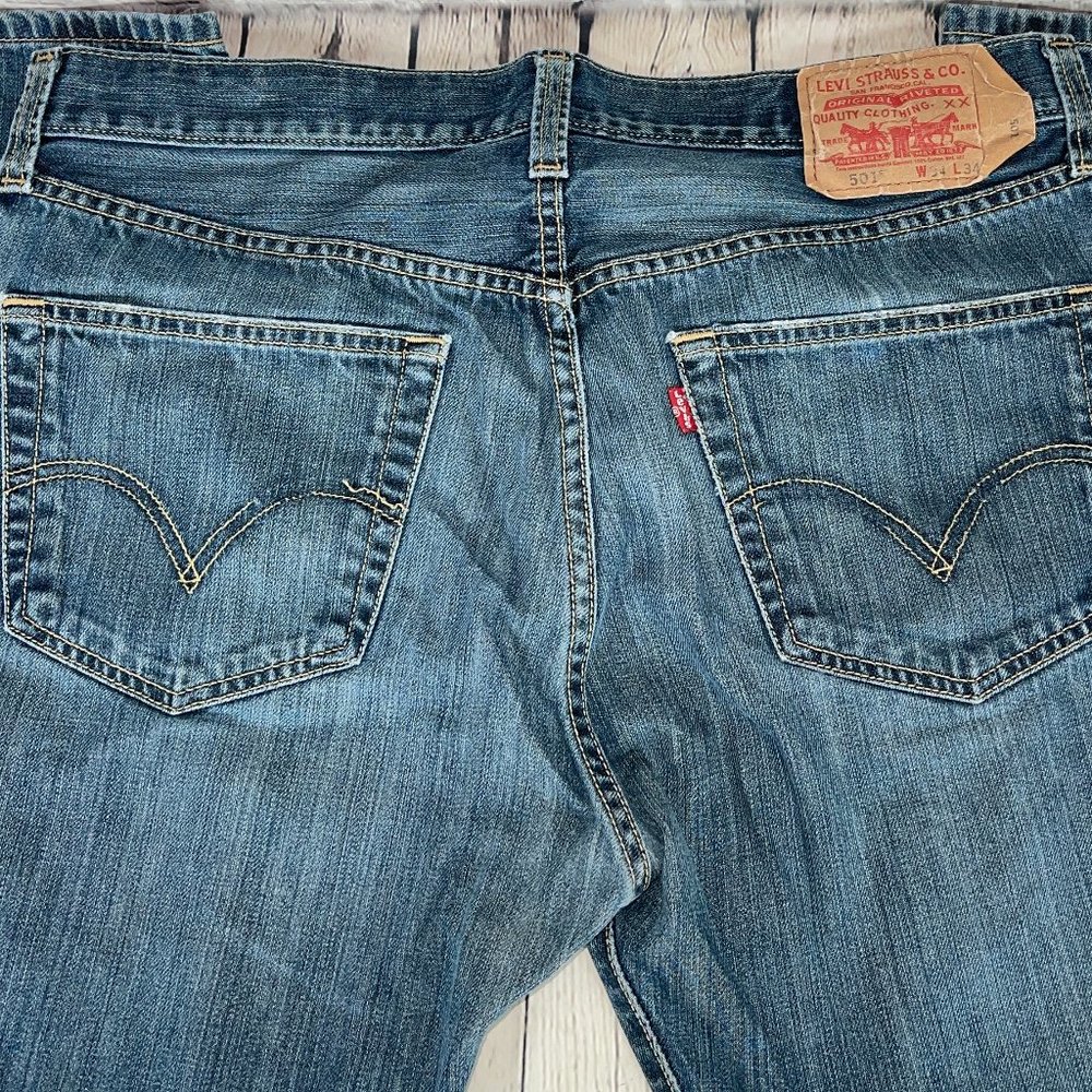 LEVI'S MEN'S 501 XX BUTTON FLY JEANS W34 L34 - Picture 11 of 16